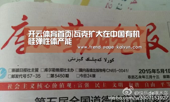 开云体育首页|瓦克扩大在中国有机硅弹性体产能